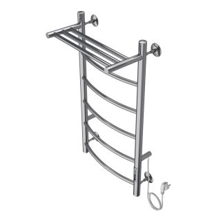 Полотенцесушитель электрический AZARIO VERONA AZ04848P 400/800 5 секций, с полкой, тен справа, хром